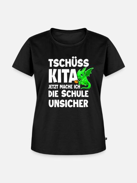 Schulanfang - Frauen Premium Bio T-Shirt - Schwarz