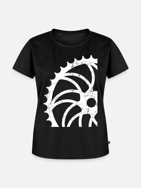 Fahrradfahrer - Frauen Premium Bio T-Shirt - Schwarz