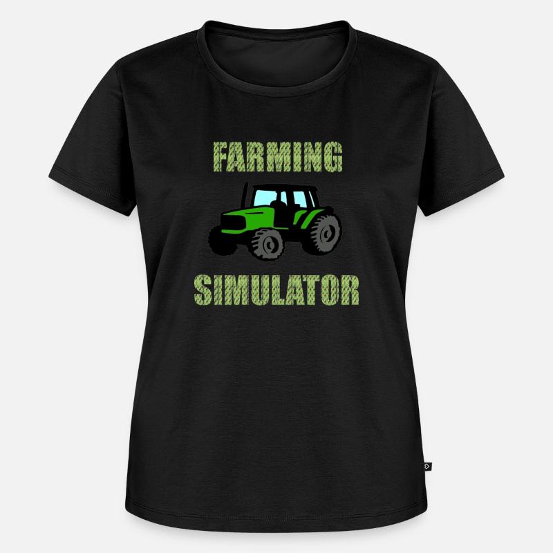 Farming Simulator - Frauen Premium Bio T-Shirt - Schwarz