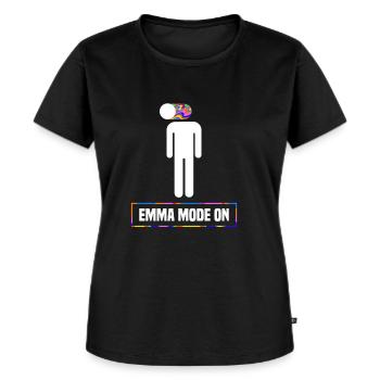 Druffi Emma Drugs Retro Amphetamine Rave - Women's Premium Organic T-shirt - black - Front - Selfina (174cm)