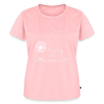 Enjoy the moment blowball dandelion lightness - Women's Premium Organic T-shirt - rose - Front - AI Model Female 172 dark (172cm)