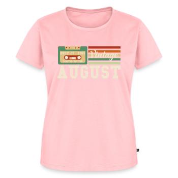 57e anniversaire Naissance en août 1965 Idée cadeau - T-shirt Premium bio Femme - rose - Devant - AI Model Female 172 dark (172cm)