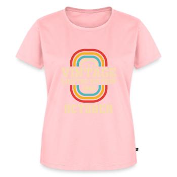 41e anniversaire Octobre Millésime 1982 Millésime - T-shirt Premium bio Femme - rose - Devant - AI Model Female 172 dark (172cm)