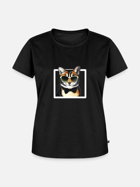 Coolste Katze - Frauen Premium Bio T-Shirt - Schwarz