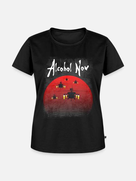 Alcohol now - Frauen Premium Bio T-Shirt - Schwarz