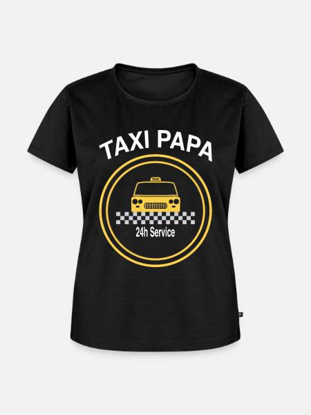 Taxi Papa - Frauen Premium Bio T-Shirt - Schwarz