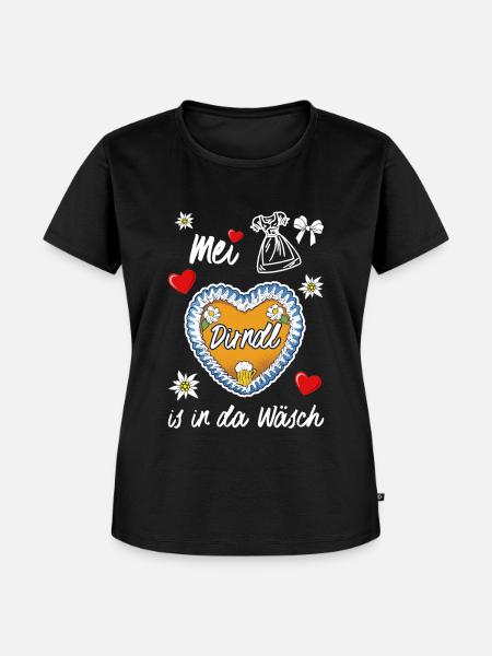 Dirndl - Frauen Premium Bio T-Shirt - Schwarz