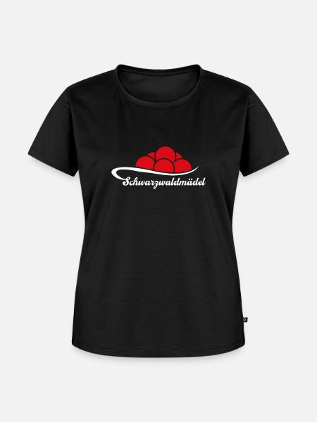 Schwarzwald Bollenhut für Schwarzwaldmädel - Frauen Premium Bio T-Shirt - Schwarz