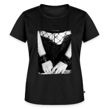 Bondage BDSM für Kinky Sub und Dom - Frauen Premium Bio T-Shirt - Schwarz - Vorne - Selfina (174cm)
