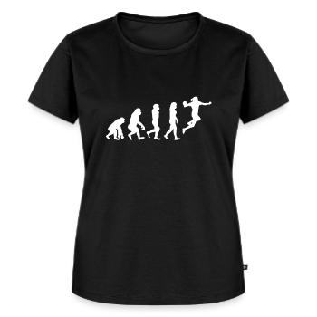 Handballerin - Frauen Premium Bio T-Shirt - Schwarz - Vorne - Selfina (174cm)