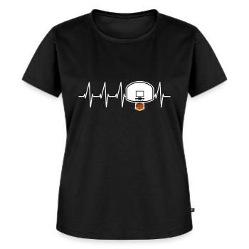 basketball - T-shirt Premium bio Femme - noir - Devant - Selfina (174cm)