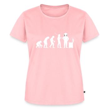 Imker Evolution Honig Imkerei Bienen Honigbiene - Frauen Premium Bio T-Shirt - Rosa - Vorne - AI Model Female 172 dark (172cm)