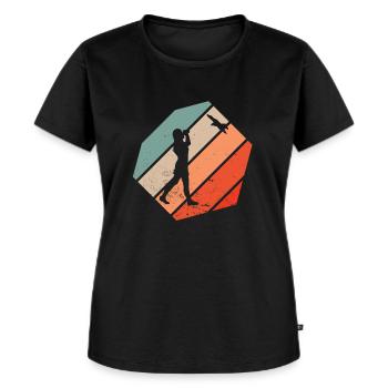 Vögel Beobachten - Frauen Premium Bio T-Shirt - Schwarz - Vorne - Selfina (174cm)