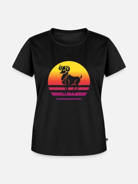 Sternzeichen Widder - Frauen Premium Bio T-Shirt - Schwarz