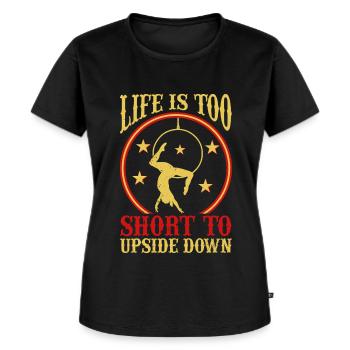 Trapèze de cirque pour costume de trapéziste - T-shirt Premium bio Femme - noir - Devant - Selfina (174cm)