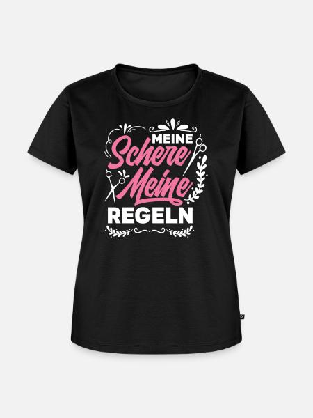 Friseurin - Frauen Premium Bio T-Shirt - Schwarz