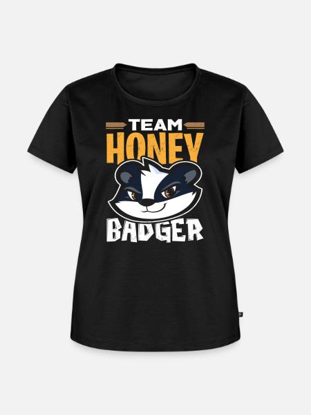Honigdachs - Frauen Premium Bio T-Shirt - Schwarz