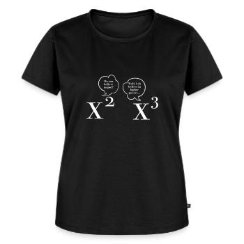 Mathelehrer Witz Mathematiker - Frauen Premium Bio T-Shirt - Schwarz - Vorne - Selfina (174cm)