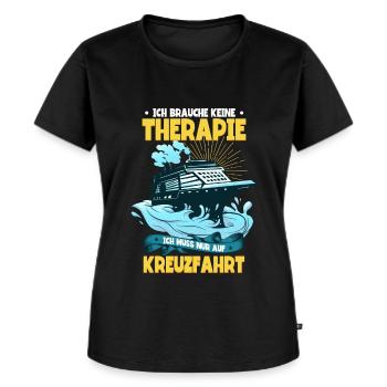 Kreuzfahrt - Frauen Premium Bio T-Shirt - Schwarz - Vorne - Selfina (174cm)