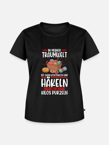 Häkeln - Frauen Premium Bio T-Shirt - Schwarz