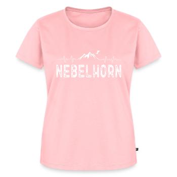 Skifahren Ski Nebelhorn - Frauen Premium Bio T-Shirt - Rosa - Vorne - AI Model Female 172 dark (172cm)