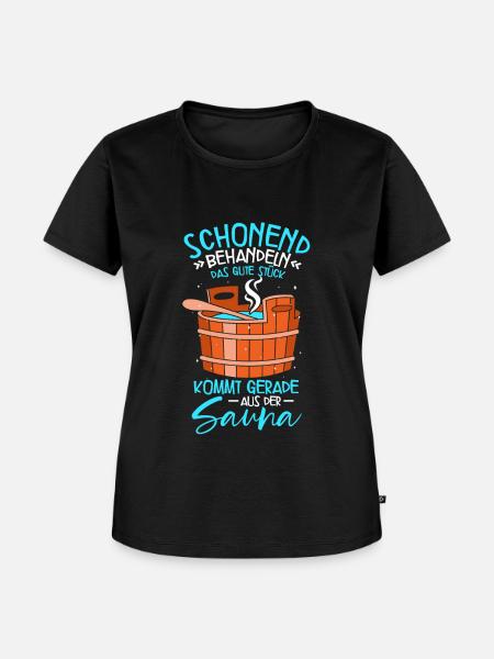 Sauna - Frauen Premium Bio T-Shirt - Schwarz