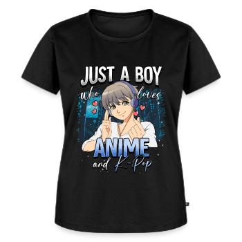 Anime Otaku Weeb - T-shirt Premium bio Femme - noir - Devant - Selfina (174cm)