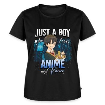 Anime Otaku Weeb - T-shirt Premium bio Femme - noir - Devant - Selfina (174cm)