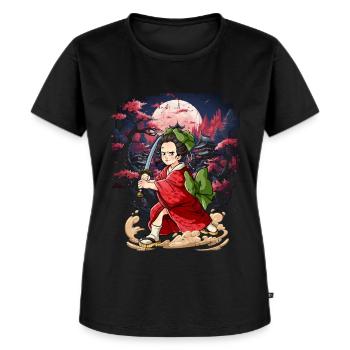 Samurai Kimono Women - Women's Premium Organic T-shirt - black - Front - Selfina (174cm)