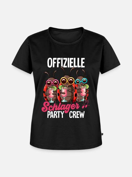 Schlager - Frauen Premium Bio T-Shirt - Schwarz