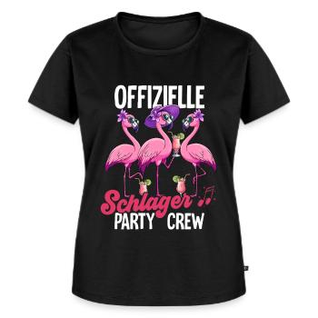 Schlager - Frauen Premium Bio T-Shirt - Schwarz - Vorne - Selfina (174cm)