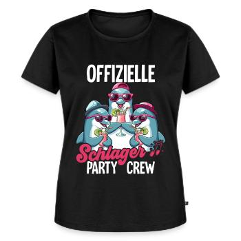 Schlager - Frauen Premium Bio T-Shirt - Schwarz - Vorne - Selfina (174cm)