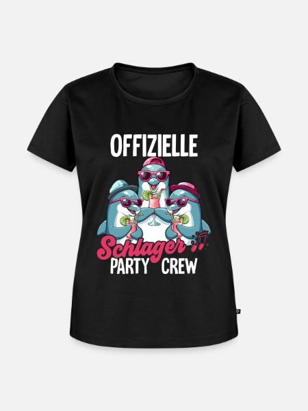 Schlager - Frauen Premium Bio T-Shirt - Schwarz