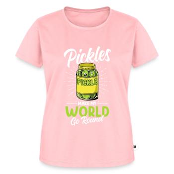 Gewürzgurke Essiggurke - Frauen Premium Bio T-Shirt - Rosa - Vorne - AI Model Female 172 dark (172cm)