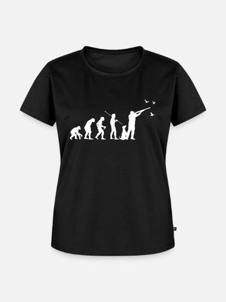 Enten jagen - Frauen Premium Bio T-Shirt - Schwarz