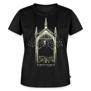 Phantastische Tierwesen Pick A Side - Frauen Premium Bio T-Shirt - Schwarz - Vorne - Selfina (174cm)