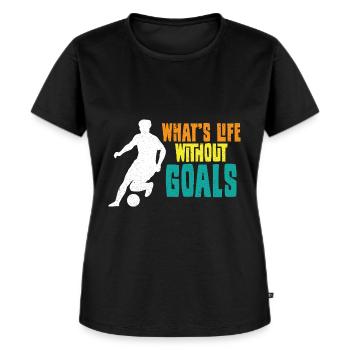 Football Footballers Football players Men's football - Women's Premium Organic T-shirt - black - Front - Selfina (174cm)