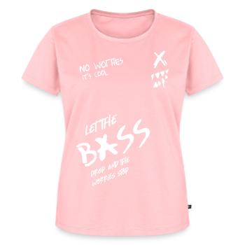 No Worries its cool - let the bass drop - Women's Premium Organic T-shirt - rose - Front - AI Model Female 172 dark (172cm)