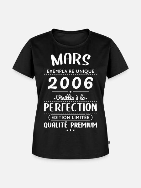 20-jähriges Jubiläum – März 2006 Perfektion - Frauen Premium Bio T-Shirt - Schwarz
