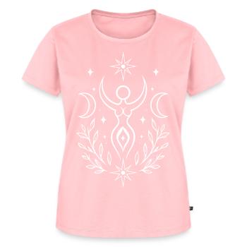 Déesse du solstice d’été – Symbole spirituel - T-shirt Premium bio Femme - rose - Devant - AI Model Female 172 dark (172cm)