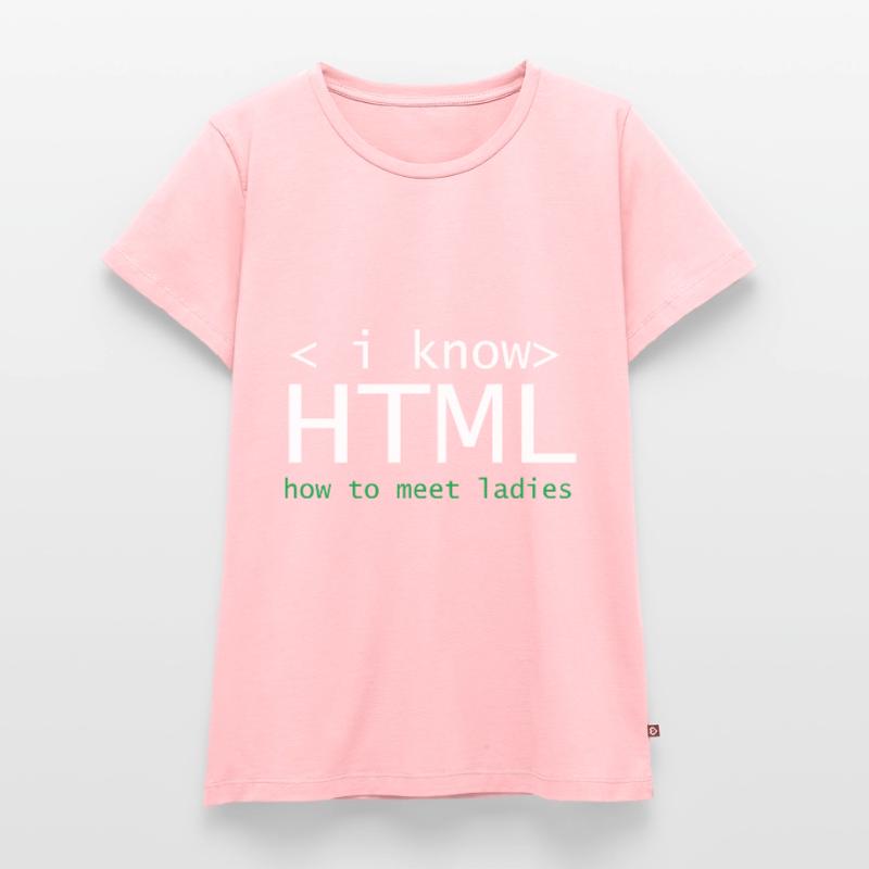 HTML Editor Hypertext Markup Language Web Document T-shirt Premium bio Femme
