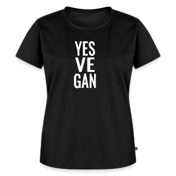 Vegan Veganerin Veganer - Frauen Premium Bio T-Shirt - Schwarz - Vorne - Selfina (174cm)