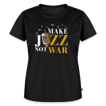 Jazz - Frauen Premium Bio T-Shirt - Schwarz - Vorne - Selfina (174cm)