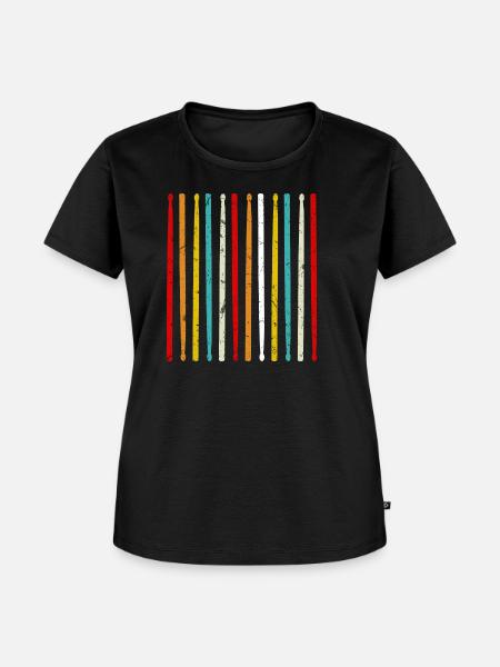 Drumsticks - Frauen Premium Bio T-Shirt - Schwarz