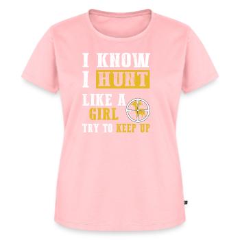 chasseur - T-shirt Premium bio Femme - rose - Devant - AI Model Female 172 dark (172cm)