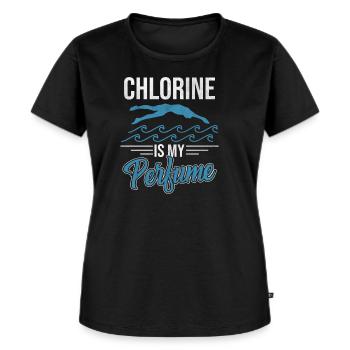 Schwimmer Schwimmen - Frauen Premium Bio T-Shirt - Schwarz - Vorne - Selfina (174cm)