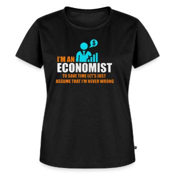 Ökonom Wirtschaft Berufe - Frauen Premium Bio T-Shirt - Schwarz - Vorne - Selfina (174cm)