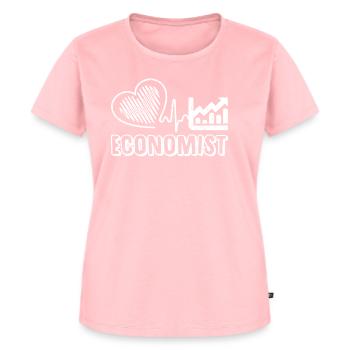 Economie Économie Économistes Métiers Comptables - T-shirt Premium bio Femme - rose - Devant - AI Model Female 172 dark (172cm)