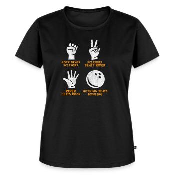 Bowling bowling équipe boule de bowling - T-shirt Premium bio Femme - noir - Devant - Selfina (174cm)