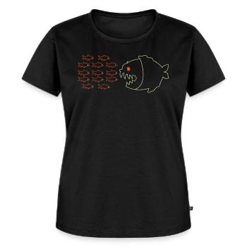 Pisces - Women's Premium Organic T-shirt - black - Front - Selfina (174cm)